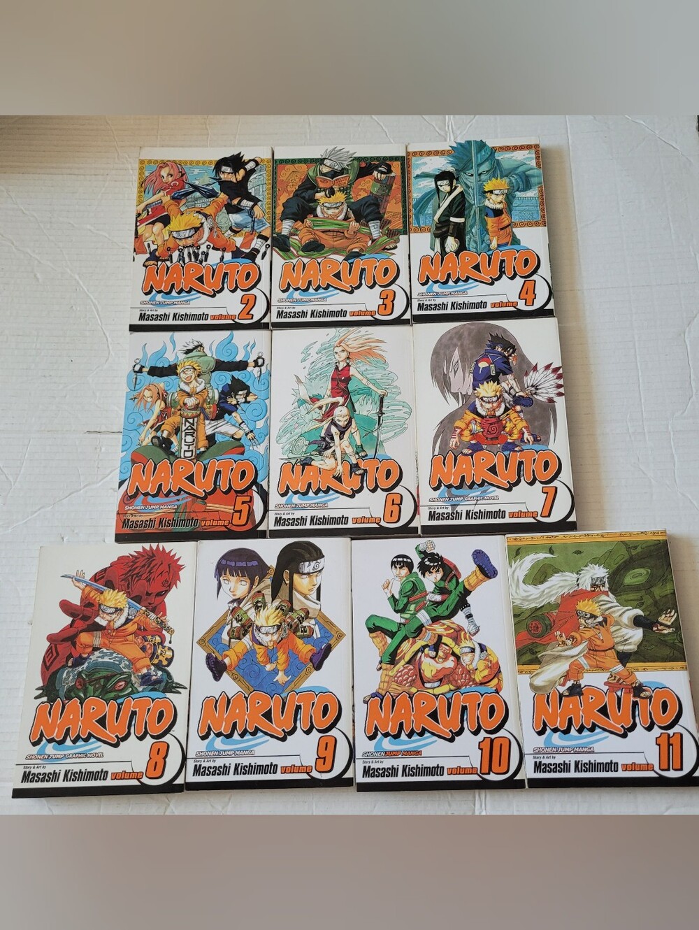 Naruto Manga Volumes 2-11 Kids Collectible Set By Masashi Kishimoto